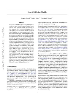 Neural Diffusion Models