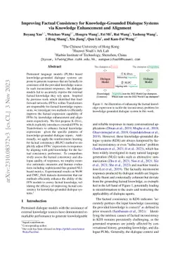 Improving Factual Consistency for Knowledge-Grounded Dialogue Systems
  via Knowledge Enhancement and Alignment