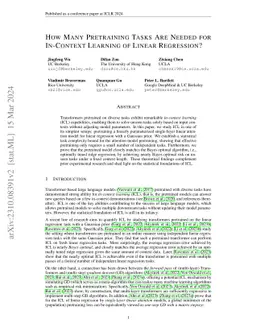 How Many Pretraining Tasks Are Needed for In-Context Learning of Linear
  Regression?