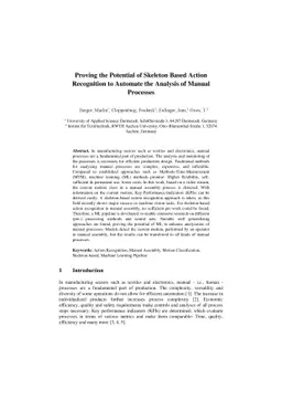 Proving the Potential of Skeleton Based Action Recognition to Automate
  the Analysis of Manual Processes