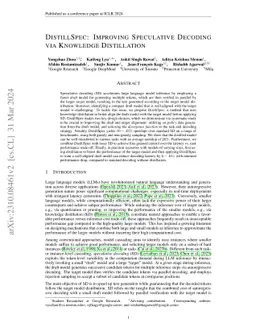 DistillSpec: Improving Speculative Decoding via Knowledge Distillation