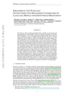 Phenomenal Yet Puzzling: Testing Inductive Reasoning Capabilities of
  Language Models with Hypothesis Refinement