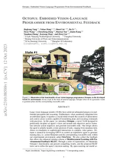 Octopus: Embodied Vision-Language Programmer from Environmental Feedback