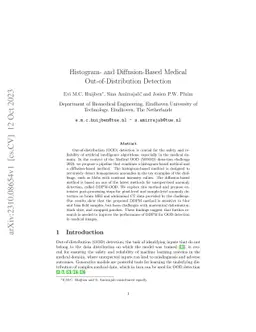 Histogram- and Diffusion-Based Medical Out-of-Distribution Detection