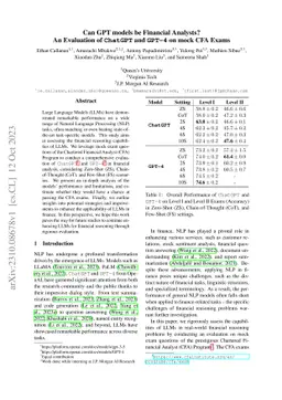 Can GPT models be Financial Analysts? An Evaluation of ChatGPT and GPT-4
  on mock CFA Exams