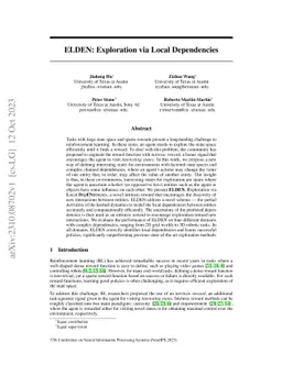 ELDEN: Exploration via Local Dependencies