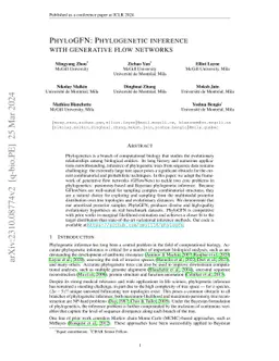 PhyloGFN: Phylogenetic inference with generative flow networks
