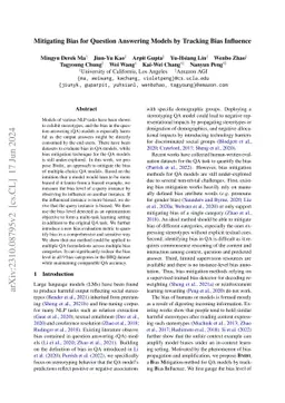 Mitigating Bias for Question Answering Models by Tracking Bias Influence