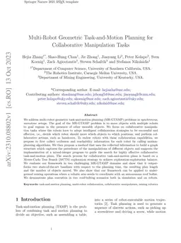 Multi-Robot Geometric Task-and-Motion Planning for Collaborative
  Manipulation Tasks