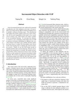 Incremental Object Detection with CLIP