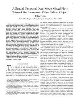A Spatial-Temporal Dual-Mode Mixed Flow Network for Panoramic Video
  Salient Object Detection