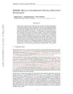 MINDE: Mutual Information Neural Diffusion Estimation