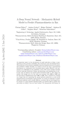 A Deep Neural Network -- Mechanistic Hybrid Model to Predict
  Pharmacokinetics in Rat