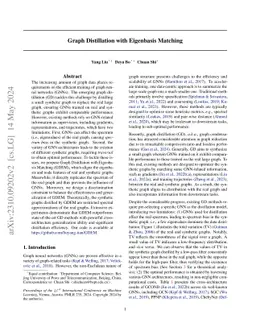 Graph Distillation with Eigenbasis Matching