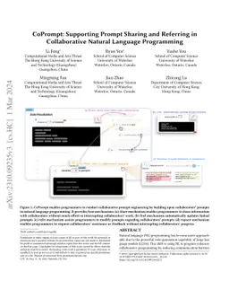 CoPrompt: Supporting Prompt Sharing and Referring in Collaborative
  Natural Language Programming