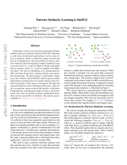 Pairwise Similarity Learning is SimPLE