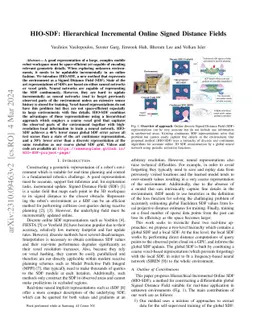 HIO-SDF: Hierarchical Incremental Online Signed Distance Fields