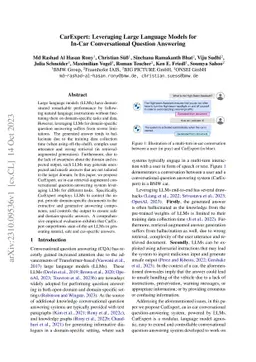 CarExpert: Leveraging Large Language Models for In-Car Conversational
  Question Answering