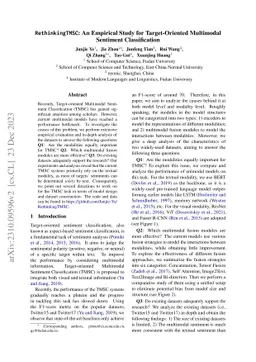 RethinkingTMSC: An Empirical Study for Target-Oriented Multimodal
  Sentiment Classification