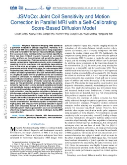 JSMoCo: Joint Coil Sensitivity and Motion Correction in Parallel MRI
  with a Self-Calibrating Score-Based Diffusion Model