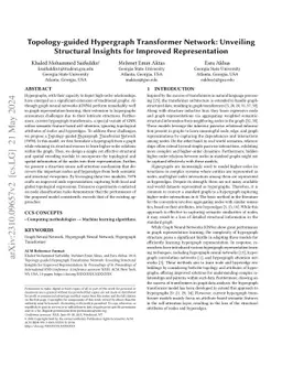 Topology-guided Hypergraph Transformer Network: Unveiling Structural
  Insights for Improved Representation
