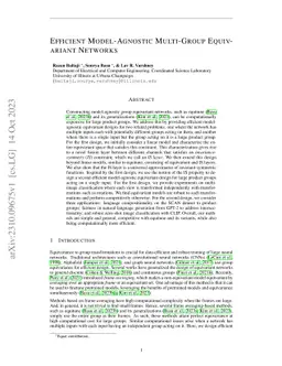 Efficient Model-Agnostic Multi-Group Equivariant Networks