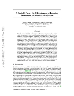 A Partially Supervised Reinforcement Learning Framework for Visual
  Active Search