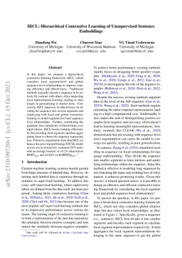 HiCL: Hierarchical Contrastive Learning of Unsupervised Sentence
  Embeddings