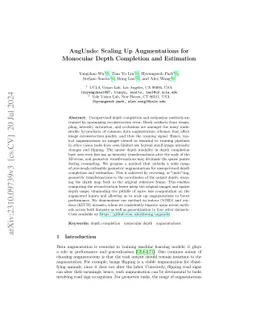 AugUndo: Scaling Up Augmentations for Unsupervised Depth Completion