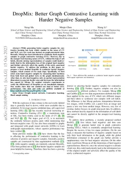 DropMix: Better Graph Contrastive Learning with Harder Negative Samples