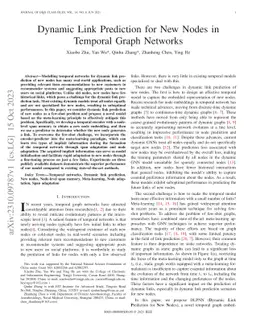 Dynamic Link Prediction for New Nodes in Temporal Graph Networks