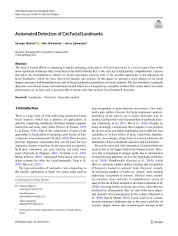 Automated Detection of Cat Facial Landmarks