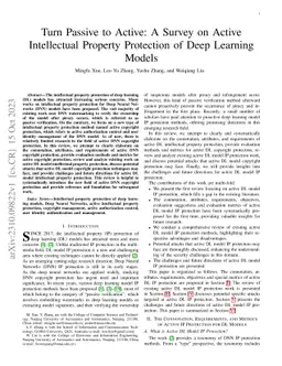 Turn Passive to Active: A Survey on Active Intellectual Property
  Protection of Deep Learning Models