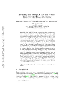 Bounding and Filling: A Fast and Flexible Framework for Image Captioning