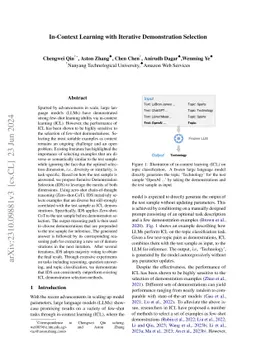 In-Context Learning with Iterative Demonstration Selection