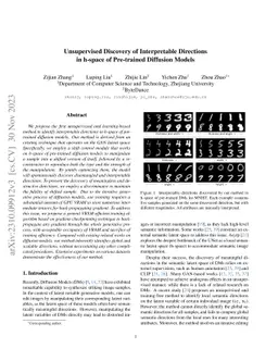 Unsupervised Discovery of Interpretable Directions in h-space of
  Pre-trained Diffusion Models