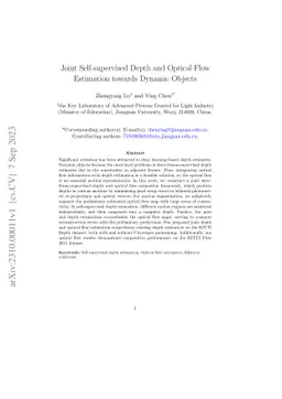 Joint Self-supervised Depth and Optical Flow Estimation towards Dynamic
  Objects
