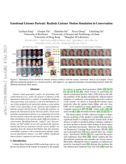 Emotional Listener Portrait: Neural Listener Head Generation with
  Emotion