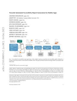 Towards Automated Accessibility Report Generation for Mobile Apps