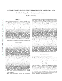 GASS: Generalizing Audio Source Separation with Large-scale Data