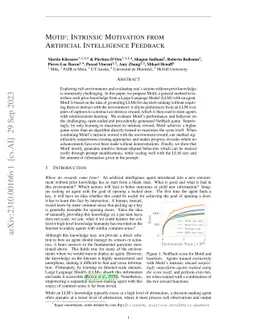 Motif: Intrinsic Motivation from Artificial Intelligence Feedback