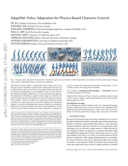 AdaptNet: Policy Adaptation for Physics-Based Character Control