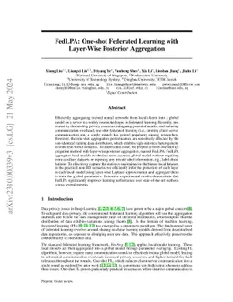 FedLPA: One-shot Federated Learning with Layer-Wise Posterior
  Aggregation