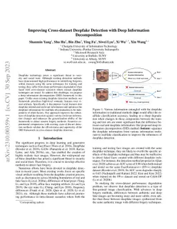 Improving Cross-dataset Deepfake Detection with Deep Information
  Decomposition