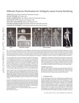 Diffusion Posterior Illumination for Ambiguity-aware Inverse Rendering