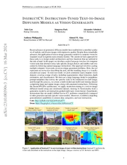InstructCV: Instruction-Tuned Text-to-Image Diffusion Models as Vision
  Generalists