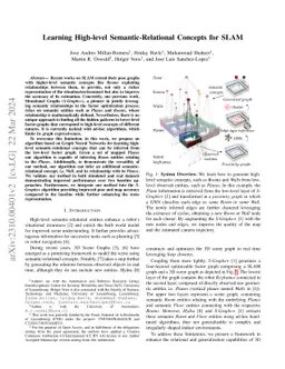 Learning High-level Semantic-Relational Concepts for SLAM