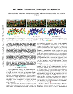 Diff-DOPE: Differentiable Deep Object Pose Estimation