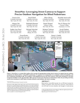 StreetNav: Leveraging Street Cameras to Support Precise Outdoor
  Navigation for Blind Pedestrians
