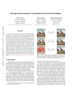 Self-supervised Learning of Contextualized Local Visual Embeddings